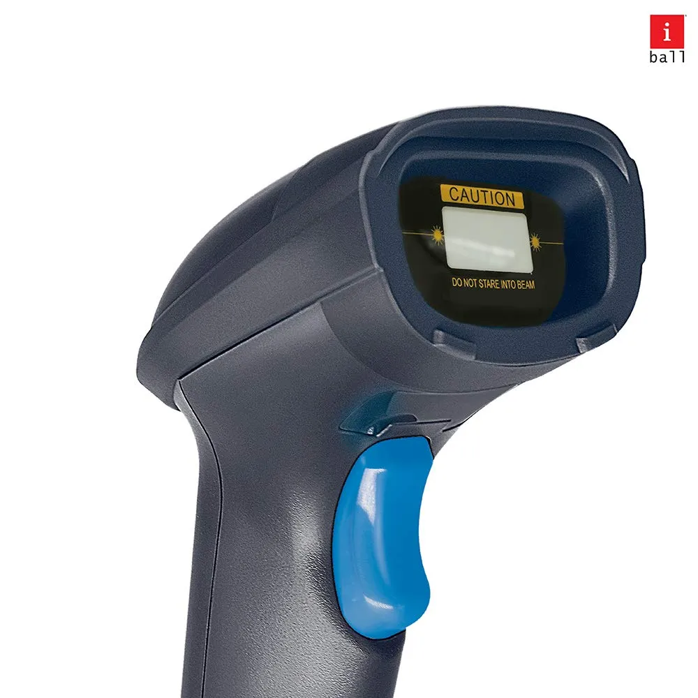 Iball Wired Barcode Scanner LS392 1D view 4